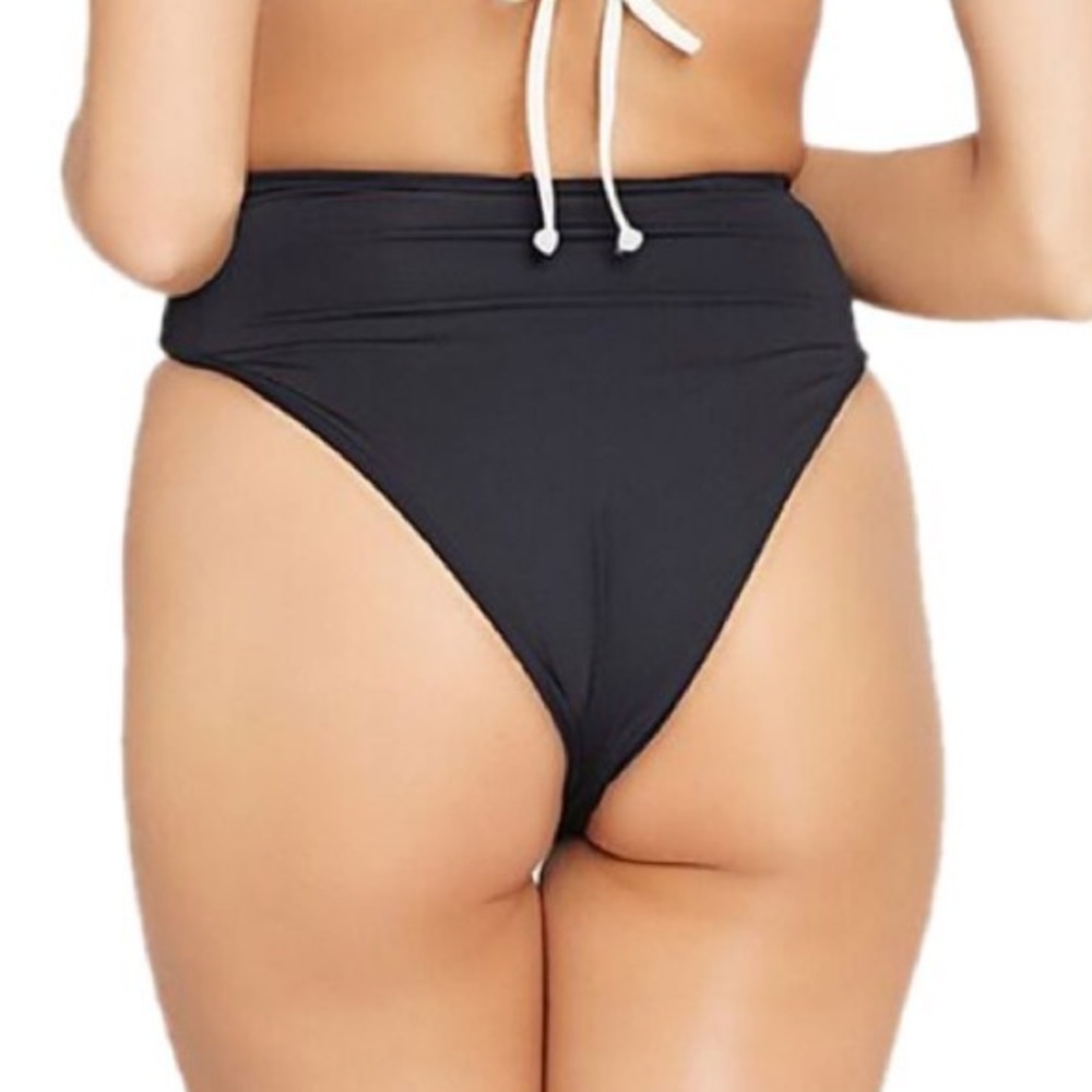L*Space Black Nancy Lee Bitsy Bikini Bottom - Picture 2 of 7